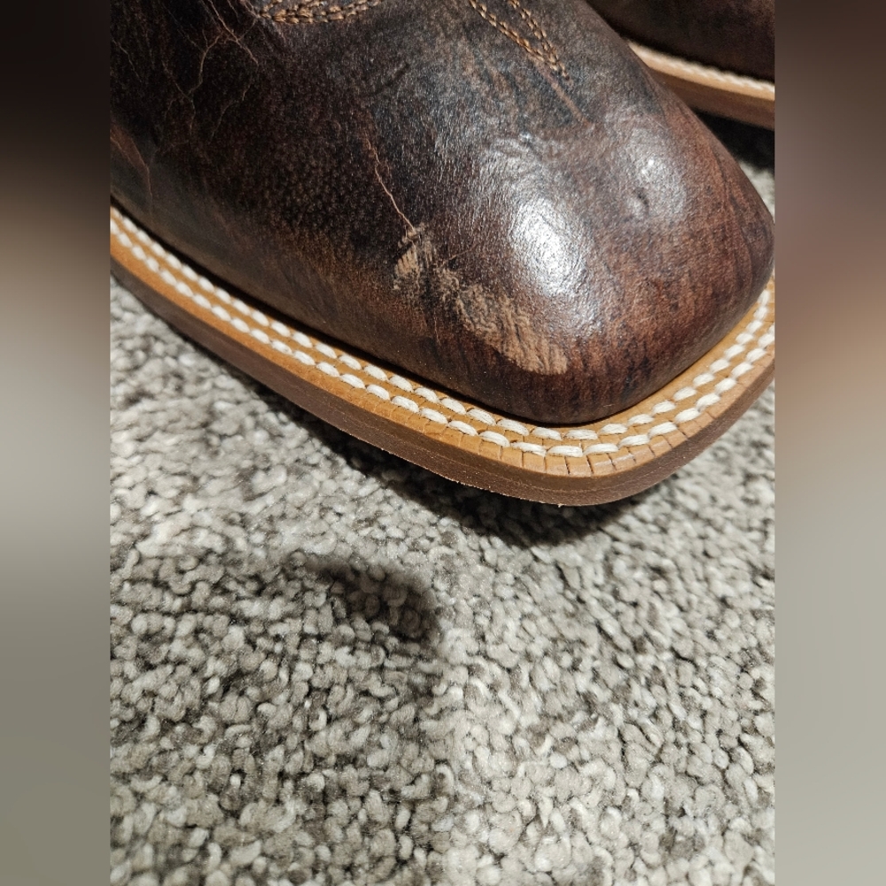 Ariat Men's Western Boots in Brown and Teal - Picture 5 of 8